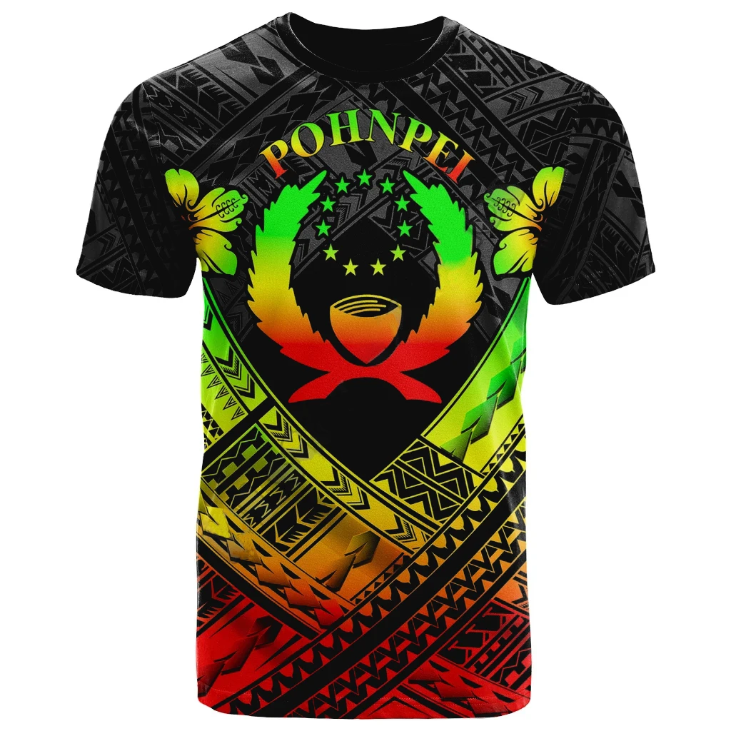 Pohnpei Polynesian Culture Tribal Island Retro Tattoo 3d Printing Men's And Women's Summer Streetwear Short-sleeved T-shirt
Pohnpei Polynesian Culture Tribal Island Retro Tattoo 3d Printing Men's And Women's Summer Streetwear Short-sleeved T-shirt