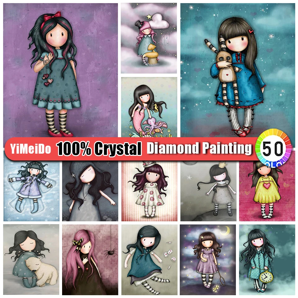 YiMeiDo 100% алмазная живопись, мультяшная девушка, 5D Алмазная мозаика для детей, подарок, картина для вышивки своими руками, домашний декор
YiMeiDo 100% алмазная живопись, мультяшная девушка, 5D Алмазная мозаика для детей, подарок, картина для вышивки своими руками, домашний декор