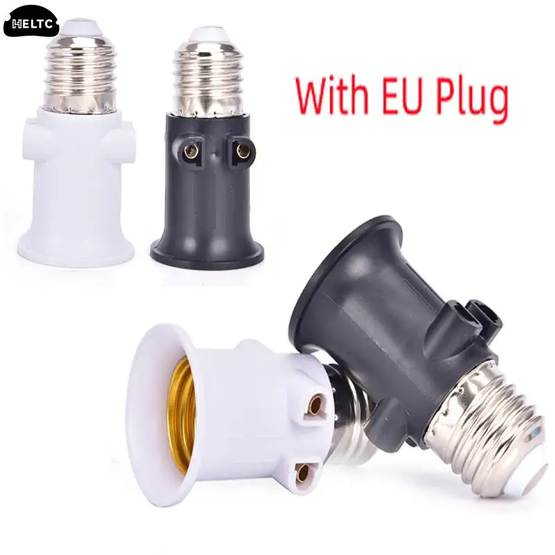 New Fireproof E27 Bulb Adapter Lamp Holder Base Socket With EU Plug AC 100-240V 4A Light Bulb Converter Lamp Holder 
New Fireproof E27 Bulb Adapter Lamp Holder Base Socket With EU Plug AC 100-240V 4A Light Bulb Converter Lamp Holder