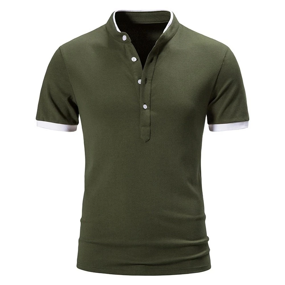 2023 Men Fashion Summer Clothes for Men Casual Quarter Collar Polo Shirt Men Solid Color Breathe Lightweight Work Wear Shirt
2023 Men Fashion Summer Clothes for Men Casual Quarter Collar Polo Shirt Men Solid Color Breathe Lightweight Work Wear Shirt