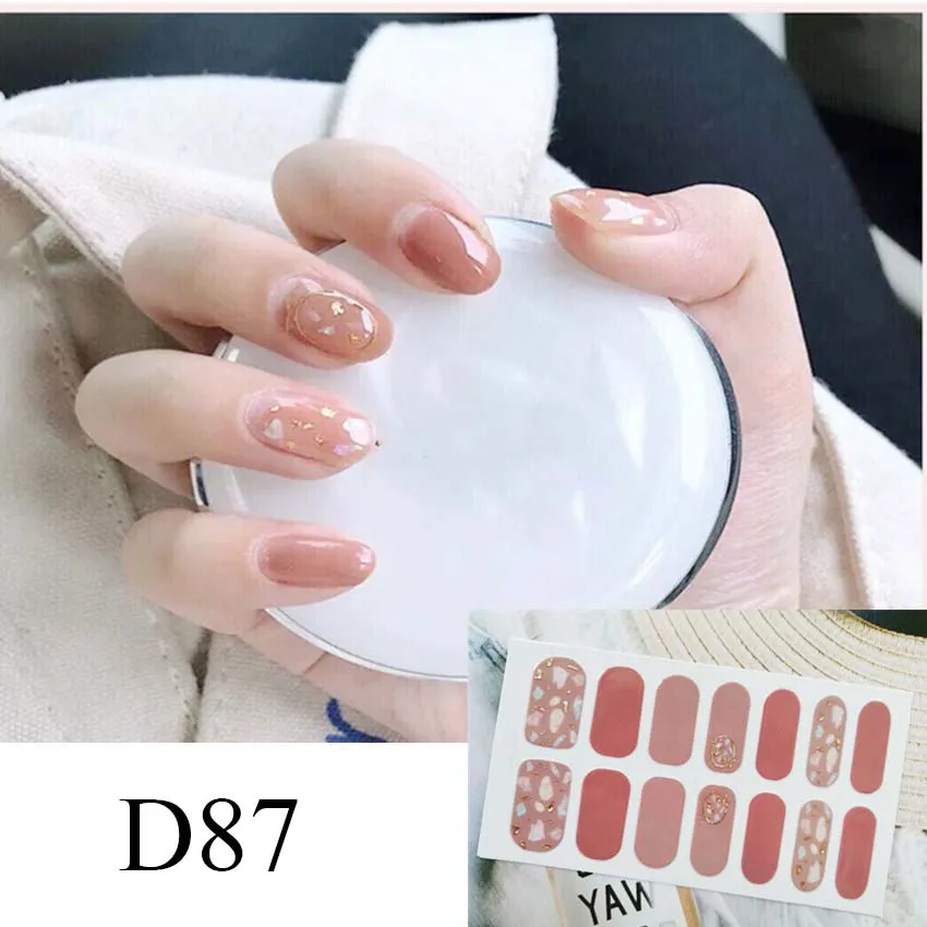 14 Tips Pink Nail Stickers Multicolor Decals Nail Art Stickers Design Full Wraps Nail Strips DIY Decorations Woman D87
14 Tips Pink Nail Stickers Multicolor Decals Nail Art Stickers Design Full Wraps Nail Strips DIY Decorations Woman D87
