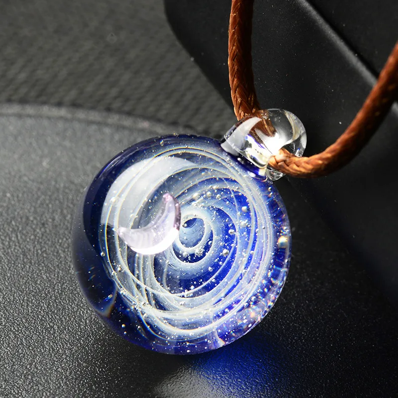 Sun Nebula Universe Handmade Galaxy Men's and Women's Glass Pendant with Rope Necklace Lucky Couple Jewelry Valentine's Day Gift
Sun Nebula Universe Handmade Galaxy Men's and Women's Glass Pendant with Rope Necklace Lucky Couple Jewelry Valentine's Day Gift