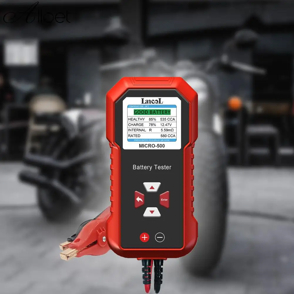 12V 24V Battery Life Tester Stored As QR Code Digital Analyzer Tester Battery Capacity Tester Professional for Car Motorcycle
12V 24V Battery Life Tester Stored As QR Code Digital Analyzer Tester Battery Capacity Tester Professional for Car Motorcycle