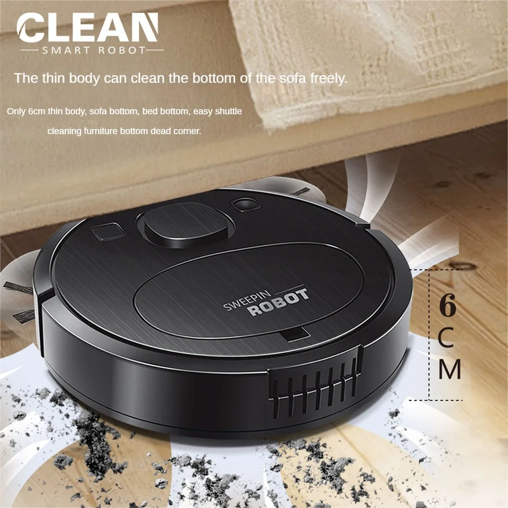 Ultra-thin Body Sweeping Robot Robot Vacuum Cleaner Cleaning Wireless Three-in-one Intelligent Vacuum Cleaner Household 3 In 1
Ultra-thin Body Sweeping Robot Robot Vacuum Cleaner Cleaning Wireless Three-in-one Intelligent Vacuum Cleaner Household 3 In 1