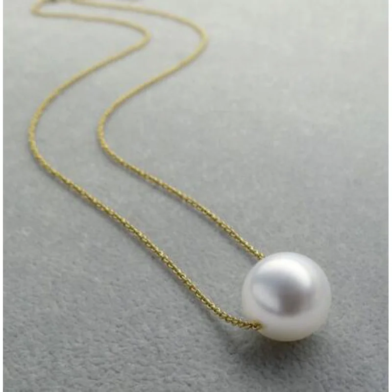 noble jewelr Classic AAA 11-12mm Round Genuine South Sea White Pearl Nelace 18K Yellow Gold
noble jewelr Classic AAA 11-12mm Round Genuine South Sea White Pearl Nelace 18K Yellow Gold