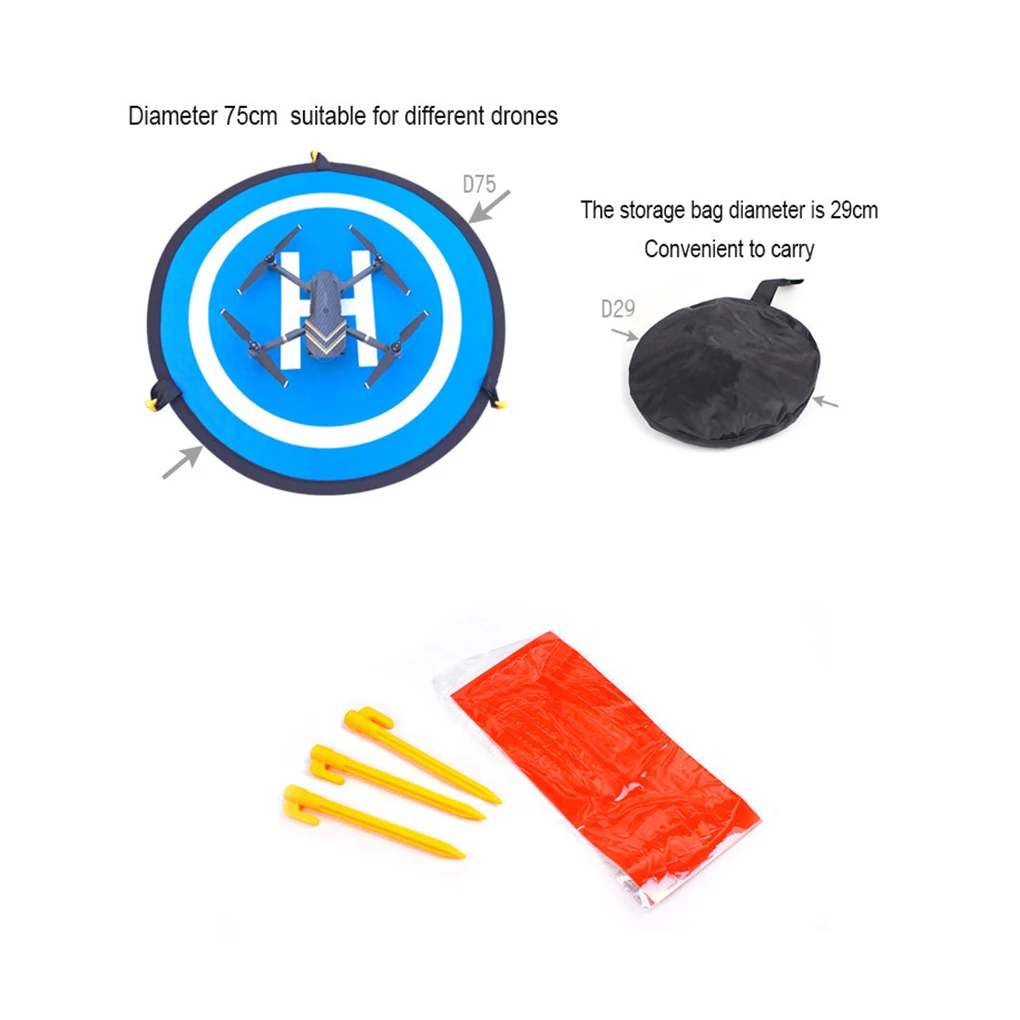 Replacement for Mavic Fast-fold Landing Pad Parking Apron Remote Control Drone Quadcopter Supplies
Replacement for Mavic Fast-fold Landing Pad Parking Apron Remote Control Drone Quadcopter Supplies