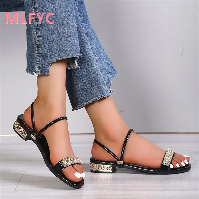 Oversize sandals for women 2023 summer new low heel women fashion sequins two sandals for ladies casual wear slip sandals
Oversize sandals for women 2023 summer new low heel women fashion sequins two sandals for ladies casual wear slip sandals