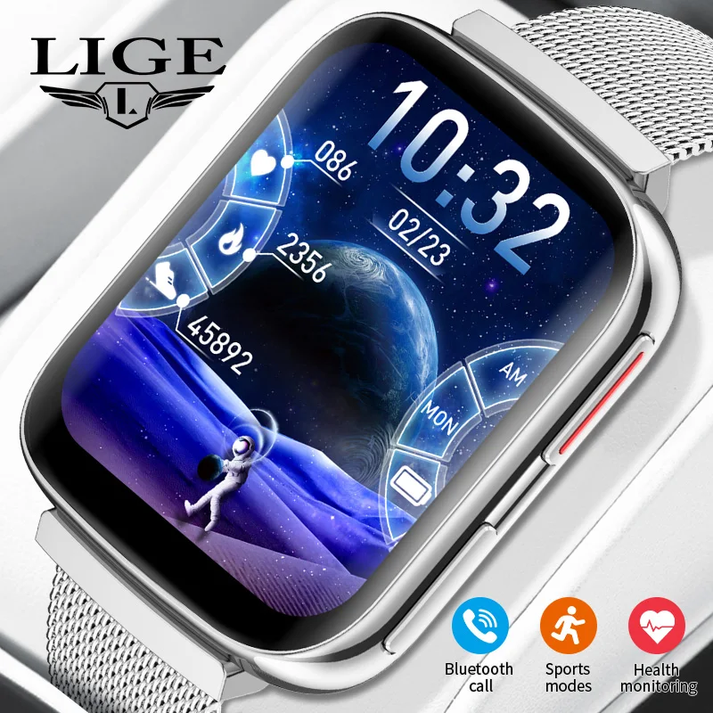LIGE Smart Watch Men Fitness Sports Watches Bluetooth Call Smart Clock Heart Rate Monitor Smartwatch for Android IOS Men Watch
LIGE Smart Watch Men Fitness Sports Watches Bluetooth Call Smart Clock Heart Rate Monitor Smartwatch for Android IOS Men Watch