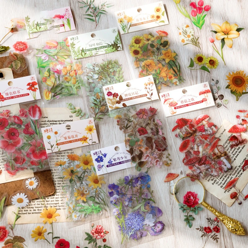 40 Pieces /Pack Colorful Summer Flower and Plants Diary DIY Decoration Sticker for Album Notebook
40 Pieces /Pack Colorful Summer Flower and Plants Diary DIY Decoration Sticker for Album Notebook