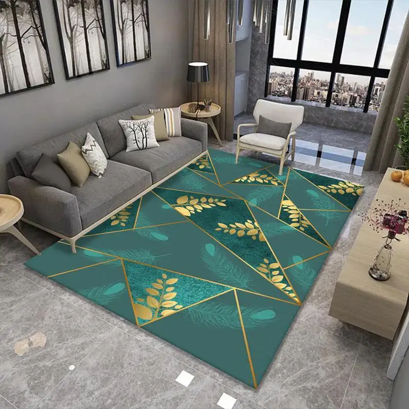 Luxury Rugs For Kids Bedroom Abstract Green Gold Carpet Home Living room Bedside Flool Mat Modern Rectangle Kitchen Hallway Rug 
Luxury Rugs For Kids Bedroom Abstract Green Gold Carpet Home Living room Bedside Flool Mat Modern Rectangle Kitchen Hallway Rug