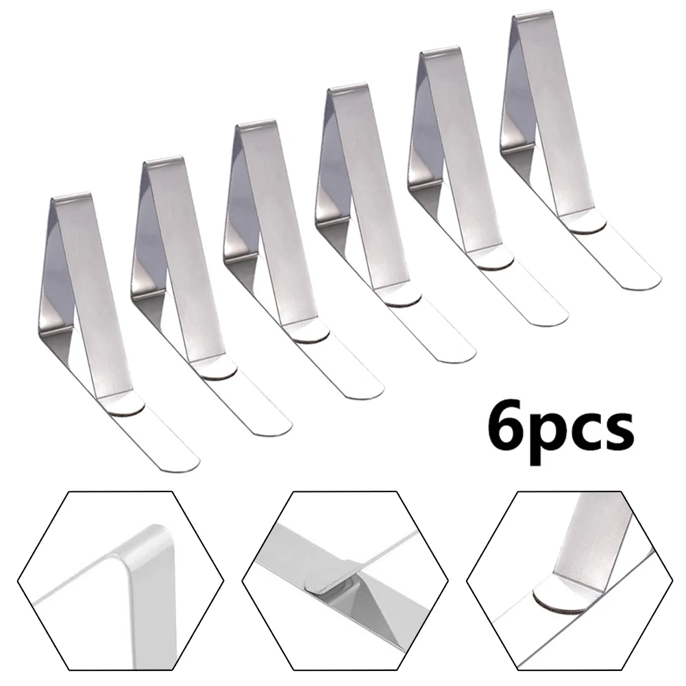 Table Clamps Tablecloth Holder Stainless Steel Tablecloth Clip 6Pcs 7.2*4.6*1.2cm Brand New For Home Picnics Party
Table Clamps Tablecloth Holder Stainless Steel Tablecloth Clip 6Pcs 7.2*4.6*1.2cm Brand New For Home Picnics Party