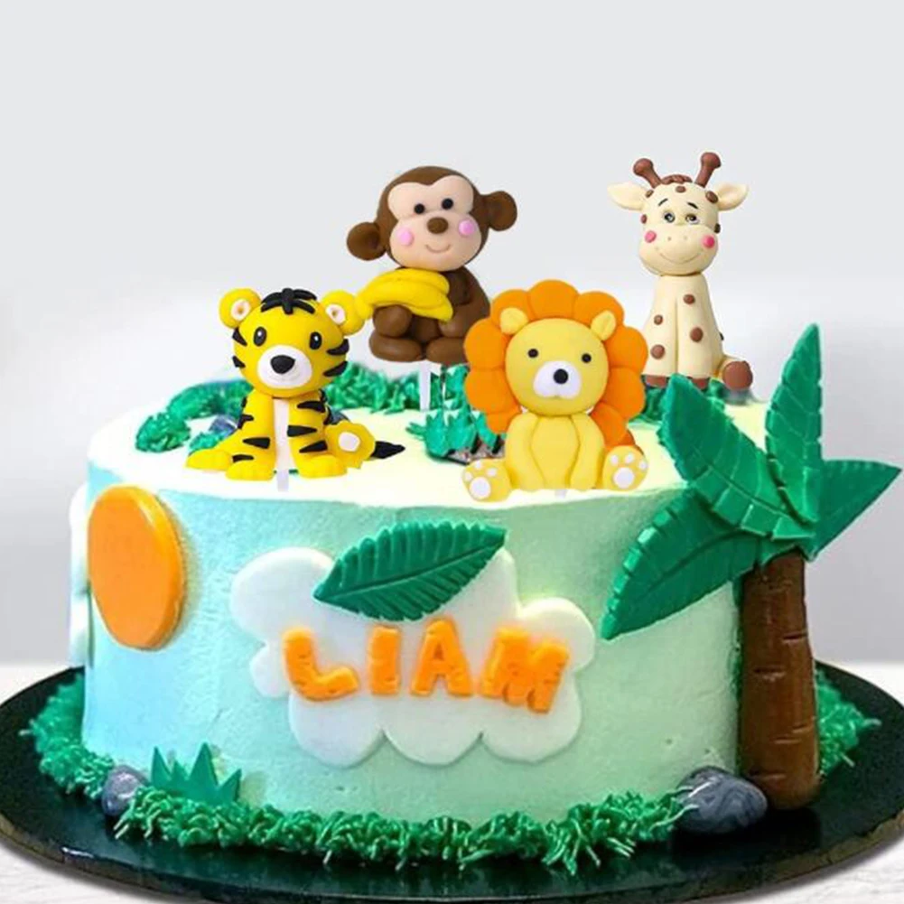 1Pc Cute Pottery Little Lion Tiger Ornaments Green Forest Animal Monkey Lion Elephant Cake Decor Birthday Party Decoration
1Pc Cute Pottery Little Lion Tiger Ornaments Green Forest Animal Monkey Lion Elephant Cake Decor Birthday Party Decoration