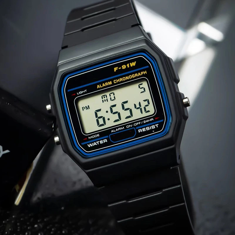 F91W Silicone Strap Men Watch LED Digital Watch Square Women Watches Vintage Sports Military Watches Electronic Wrist Band Clock
F91W Silicone Strap Men Watch LED Digital Watch Square Women Watches Vintage Sports Military Watches Electronic Wrist Band Clock