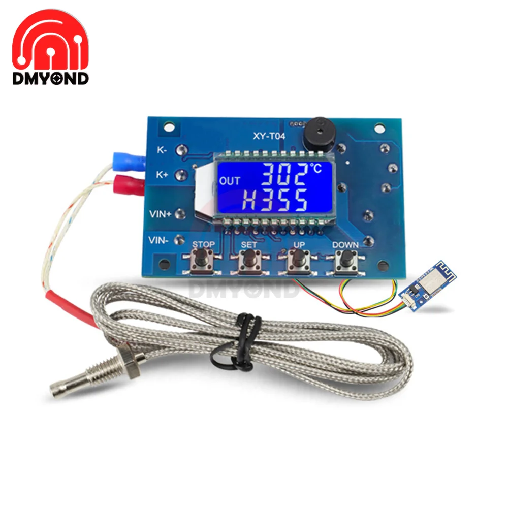 K Type Thermocouple DC 6-30V T04 WIFI High Temperature Digital Thermostat Controller Board Module -99℃-999℃ 12V 24V
K Type Thermocouple DC 6-30V T04 WIFI High Temperature Digital Thermostat Controller Board Module -99℃-999℃ 12V 24V