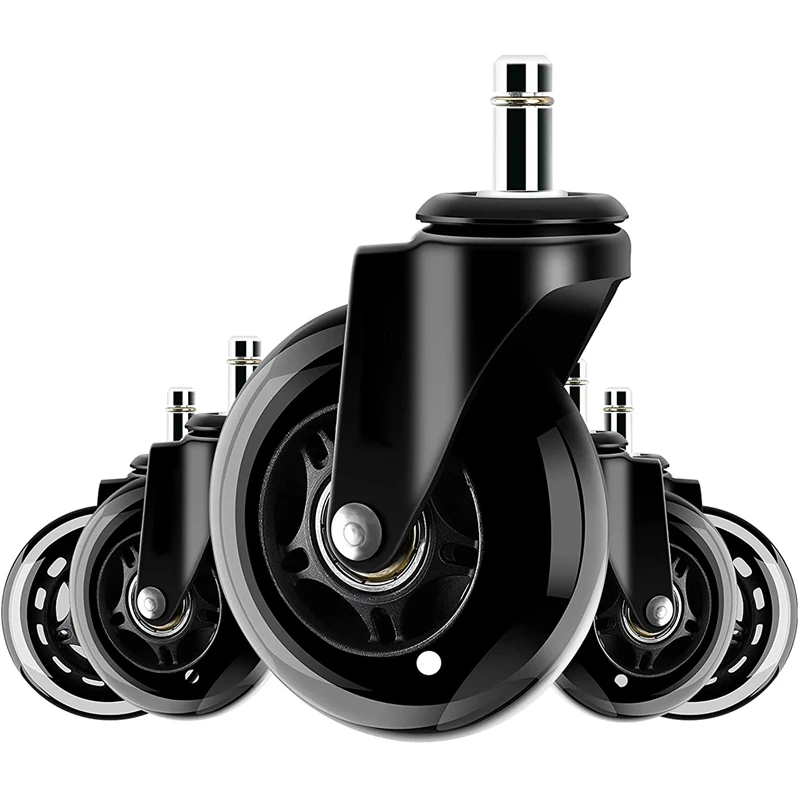 5 PCS Wheels For Office Chairs Swivel Casters Silent Caster Replacement Wheels, Floor Protection Material
5 PCS Wheels For Office Chairs Swivel Casters Silent Caster Replacement Wheels, Floor Protection Material