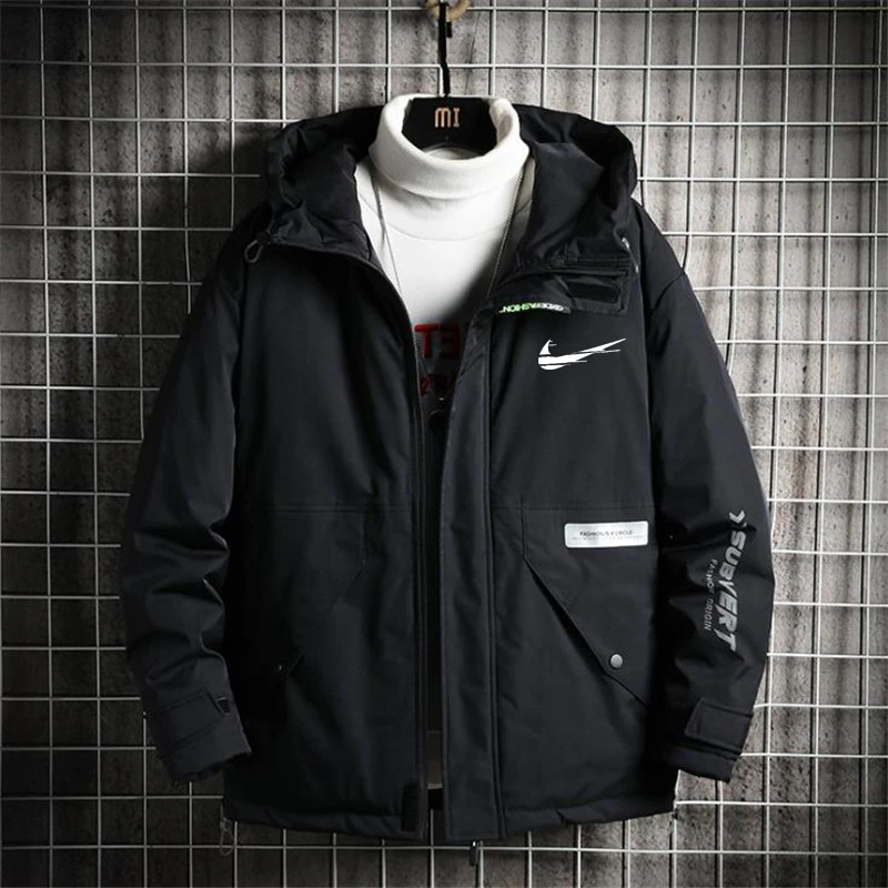 Winter Men's Parkas Coats Casual Thicken IКNIKEС Zipper Loose Warm Fashion Hooded Jacket Overcoat
Winter Men's Parkas Coats Casual Thicken IКNIKEС Zipper Loose Warm Fashion Hooded Jacket Overcoat