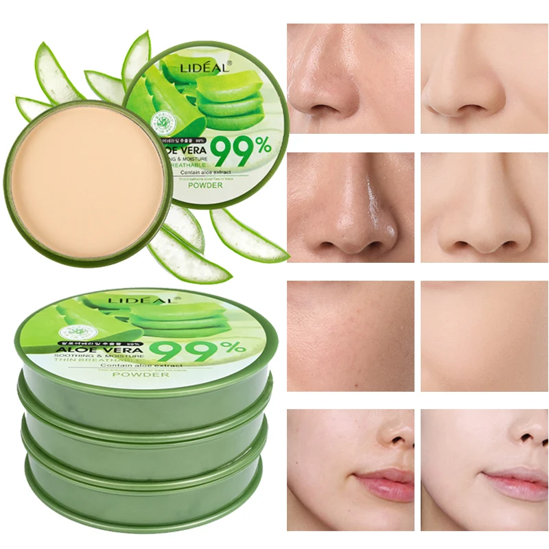 99% Aloe Vera Smooth Pressed Powder waterproof Moisturizing Foundation Oil-control Face Contour Cover Powder Makeup Cosmetic
99% Aloe Vera Smooth Pressed Powder waterproof Moisturizing Foundation Oil-control Face Contour Cover Powder Makeup Cosmetic