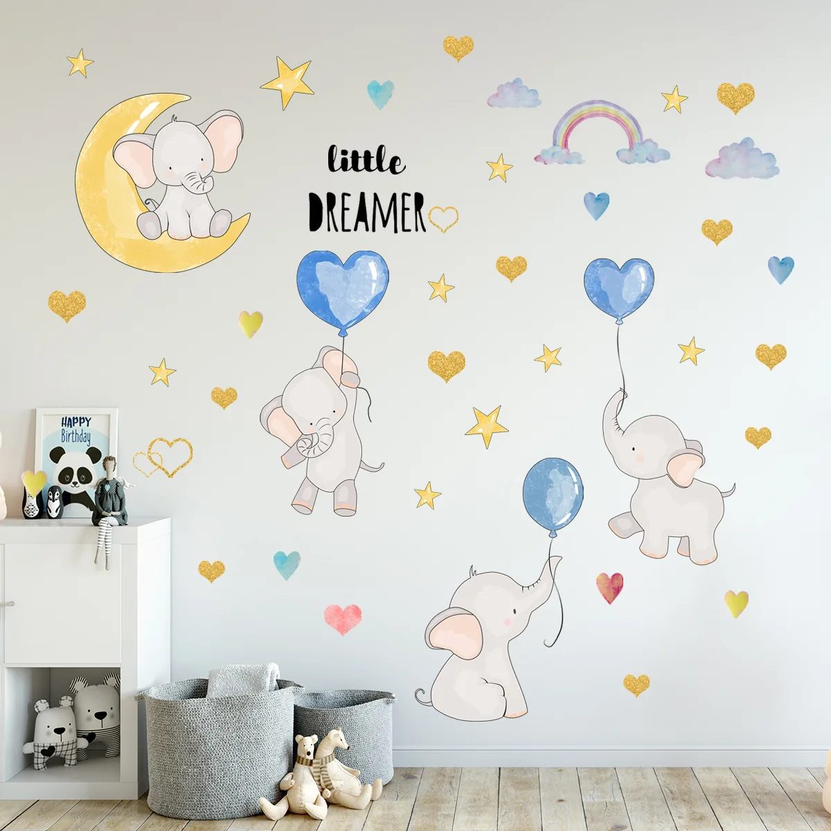 New cartoon baby elephant balloon wall stickers children's room living room bedroom background decorative wall stickers stickers
New cartoon baby elephant balloon wall stickers children's room living room bedroom background decorative wall stickers stickers