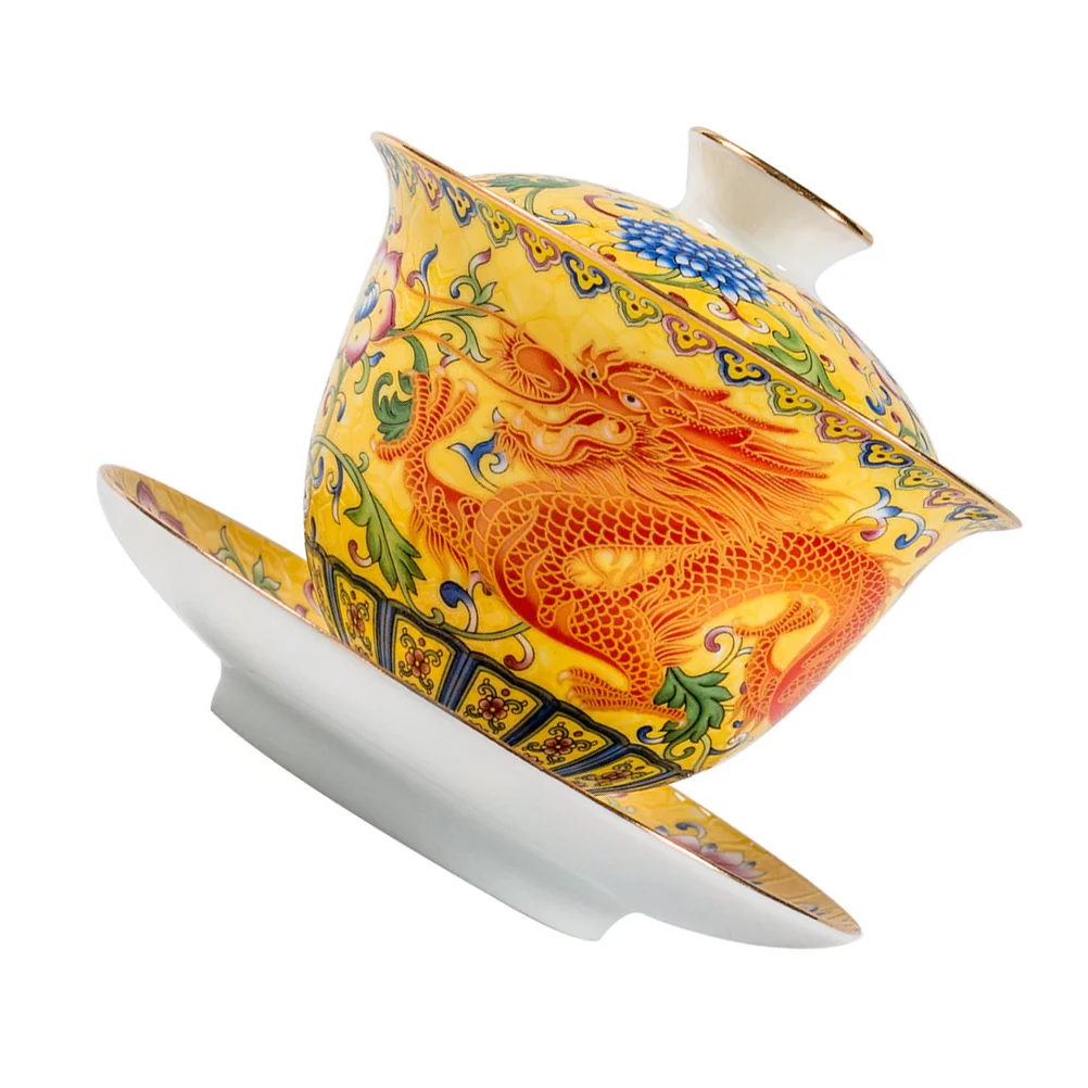Tea Cup Chinese Gaiwan Set Fu Kung Bowl Porcelain Saucer Ceramic Sancai Traditionallid Mug Home Cups Decorpottery Japanese
Tea Cup Chinese Gaiwan Set Fu Kung Bowl Porcelain Saucer Ceramic Sancai Traditionallid Mug Home Cups Decorpottery Japanese