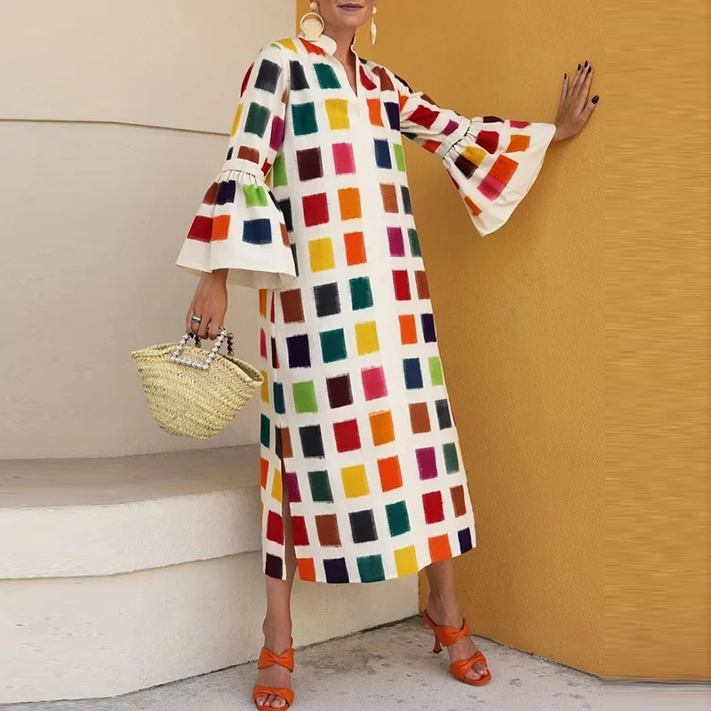 New Polyester African Dresses For Women Vetement Femme Dashiki Grid Print Dress Africa Clothes Dashiki Ankara Dresses Ladies
New Polyester African Dresses For Women Vetement Femme Dashiki Grid Print Dress Africa Clothes Dashiki Ankara Dresses Ladies