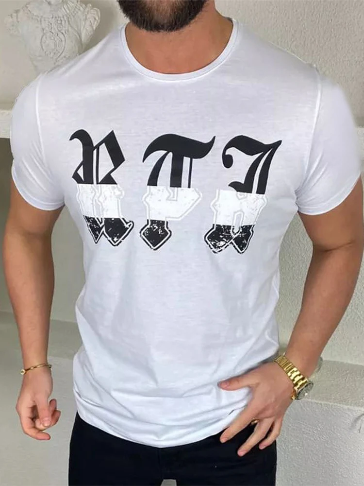 Summer Fashion Pattern Printing Pullover Tops For Men Casual Short Sleeve O-Neck Loose T-Shirts imple All-match Men's Streetwear
Summer Fashion Pattern Printing Pullover Tops For Men Casual Short Sleeve O-Neck Loose T-Shirts imple All-match Men's Streetwear