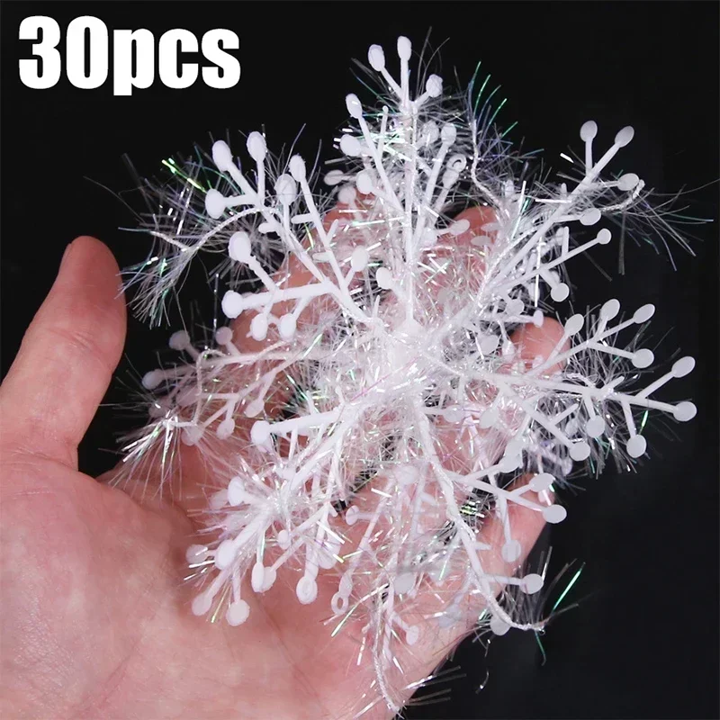 Christmas Tree Snowflakes Hanging Ornaments Glitter Decorations DIY Pendent Winter Garland Navidad New Year for Home White
Christmas Tree Snowflakes Hanging Ornaments Glitter Decorations DIY Pendent Winter Garland Navidad New Year for Home White