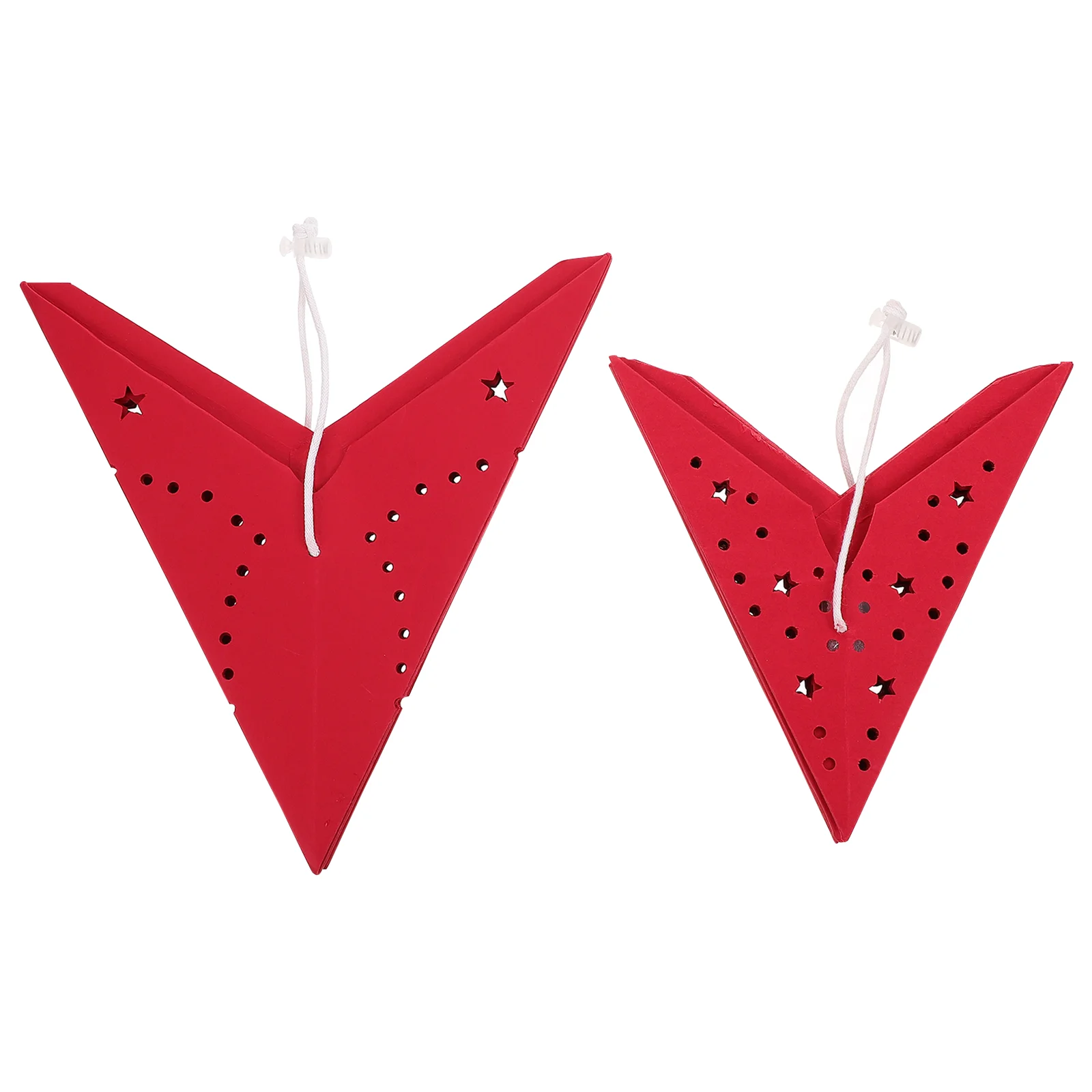 2Pcs 45cm Star Paper Lantern Lampshade Pointed Red Paper Star Lantern Ceiling Hanging Ornament Hanging Star Lantern 
2Pcs 45cm Star Paper Lantern Lampshade Pointed Red Paper Star Lantern Ceiling Hanging Ornament Hanging Star Lantern