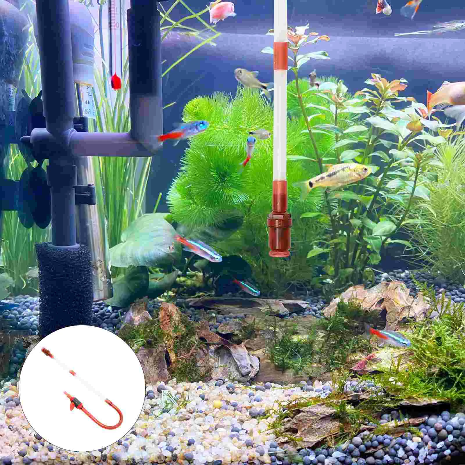 Cleaner Aquarium Gravel Siphon Vacuum Fish Tank Water Changer Washer Pump Sand Clean Cleaning Kit Brush
Cleaner Aquarium Gravel Siphon Vacuum Fish Tank Water Changer Washer Pump Sand Clean Cleaning Kit Brush