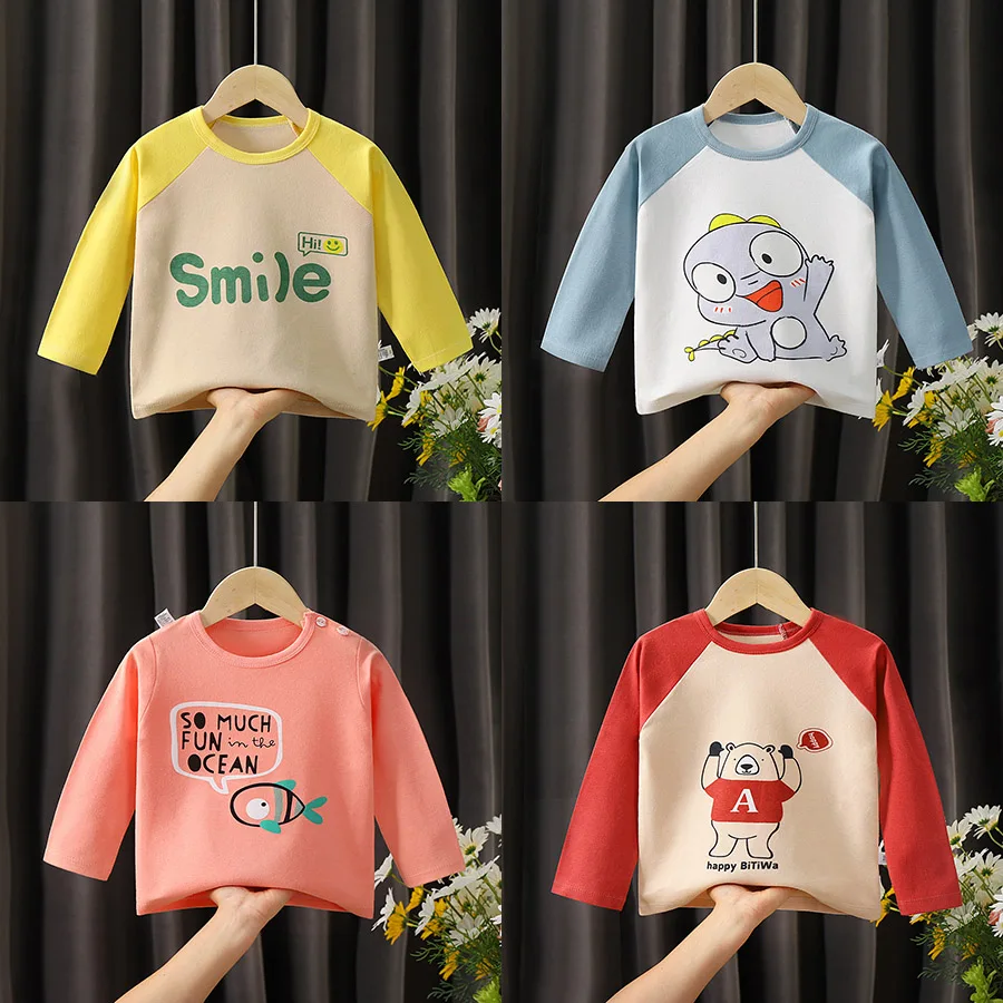 0-8 Yrs Boys Girls Tshirt Kids Tops children Autumn T-shirt Baby Bear Long sleeve Soft Cotton bottom T shirt toddler Clothe
0-8 Yrs Boys Girls Tshirt Kids Tops children Autumn T-shirt Baby Bear Long sleeve Soft Cotton bottom T shirt toddler Clothe