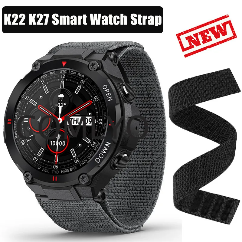 For LEMFO K22 K27 K37 K56 C20 PRO DM50 LEM16 C22 Smart Watch Strap Nylon Watch Band Hook&Look Qucik fit Belt
For LEMFO K22 K27 K37 K56 C20 PRO DM50 LEM16 C22 Smart Watch Strap Nylon Watch Band Hook&Look Qucik fit Belt