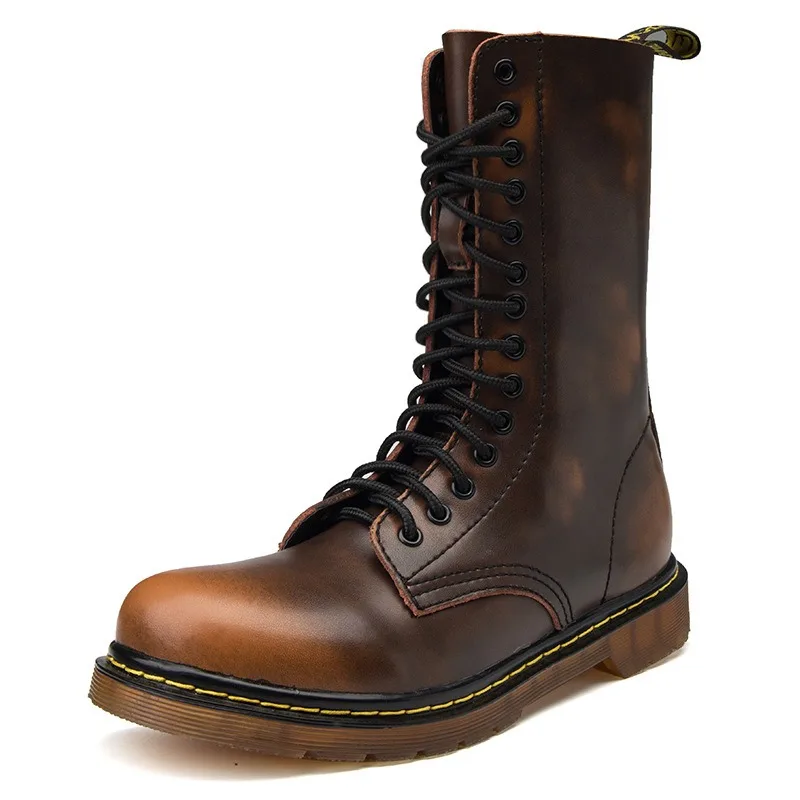 High-Top Winter Retro Couple Leather Boots Waterproof Warm Motocycle Boots Outdoor Walking Casual Shoes Military Boot
High-Top Winter Retro Couple Leather Boots Waterproof Warm Motocycle Boots Outdoor Walking Casual Shoes Military Boot
