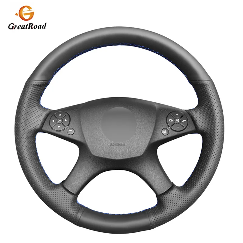 Hand-stitched Black Genuine leather Anti-slip Car Steering Wheel Cover for Mercedes Benz W204 C-Class 2007-2010 C280 C230
Hand-stitched Black Genuine leather Anti-slip Car Steering Wheel Cover for Mercedes Benz W204 C-Class 2007-2010 C280 C230