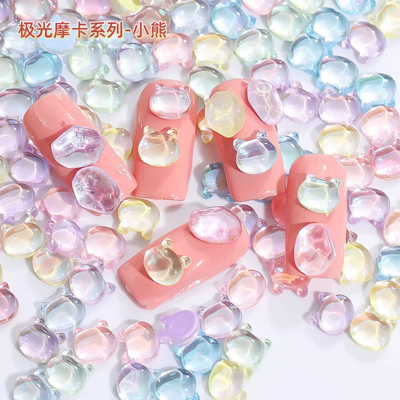 50PCS Glitter Fantastic Aurora Mocha Series Little Bear Glass Nail Art Rhinestones Jewelry Manicure Charms Cell Phone Ornaments
50PCS Glitter Fantastic Aurora Mocha Series Little Bear Glass Nail Art Rhinestones Jewelry Manicure Charms Cell Phone Ornaments