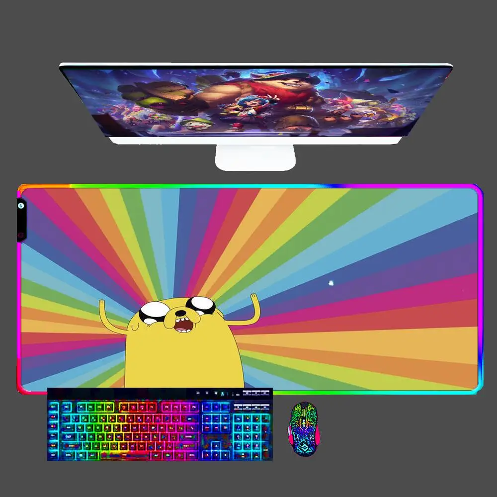 LED Mouse Pad adventure time Gaming Accessories RGB Backlight Mousepad XXL Gamer PC Computer Varmilo Keyboard Desk Mat For CS GO
LED Mouse Pad adventure time Gaming Accessories RGB Backlight Mousepad XXL Gamer PC Computer Varmilo Keyboard Desk Mat For CS GO