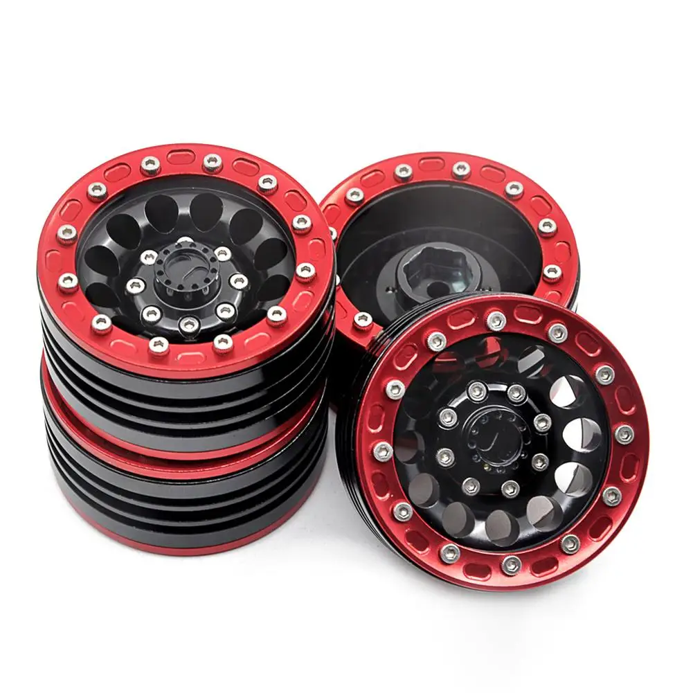 4pcs Black Red Cnc Metal Alloy 1.9 Inch Beadlock Wheel Rims Hubs For Axial Scx10 Cc01 D90 D110 1/10 Rc Rock Crawler Car Parts
4pcs Black Red Cnc Metal Alloy 1.9 Inch Beadlock Wheel Rims Hubs For Axial Scx10 Cc01 D90 D110 1/10 Rc Rock Crawler Car Parts