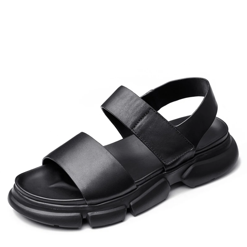 Summer Anti-skid Cowhide Sandals Business Breathable Classic Men's High Quality Genuine Leather Sandals with Magic Tape Closure
Summer Anti-skid Cowhide Sandals Business Breathable Classic Men's High Quality Genuine Leather Sandals with Magic Tape Closure