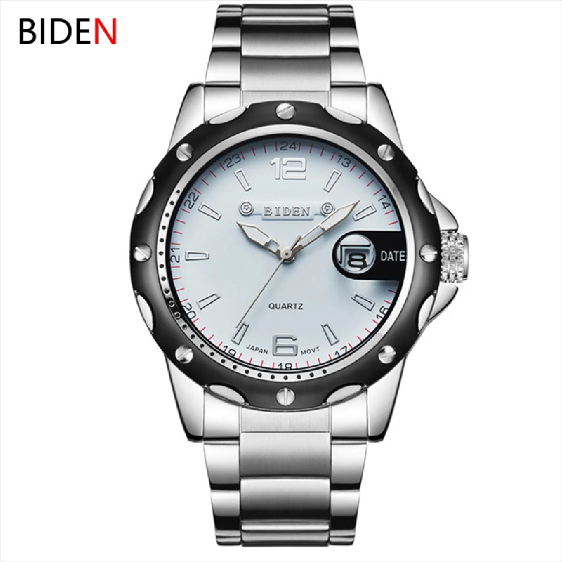 BIDEN Men Quartz Watch Full Stainless Steel Men's Wristwatch Military Sport Watches Gifts Calendar Clocks homens marca masculino 
BIDEN Men Quartz Watch Full Stainless Steel Men's Wristwatch Military Sport Watches Gifts Calendar Clocks homens marca masculino