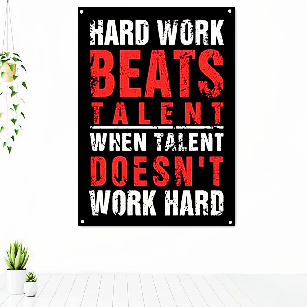 HARD WORK BEATS TALENT WHEN TALENT DOESN'T WORK HARD. Uplifting Inspirational Quotes Poster Wall Art Tapestry Banners Flag Mural
HARD WORK BEATS TALENT WHEN TALENT DOESN'T WORK HARD. Uplifting Inspirational Quotes Poster Wall Art Tapestry Banners Flag Mural