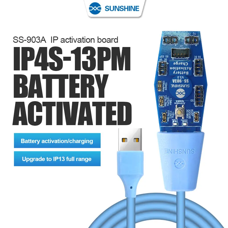 SUNSHINE SS-903A Battery Quick Charging Activation Board For iPhone 4S 5 6 7 8 X XS XSMax 11 12Pro 12mini 13 13mini 13pro max
SUNSHINE SS-903A Battery Quick Charging Activation Board For iPhone 4S 5 6 7 8 X XS XSMax 11 12Pro 12mini 13 13mini 13pro max