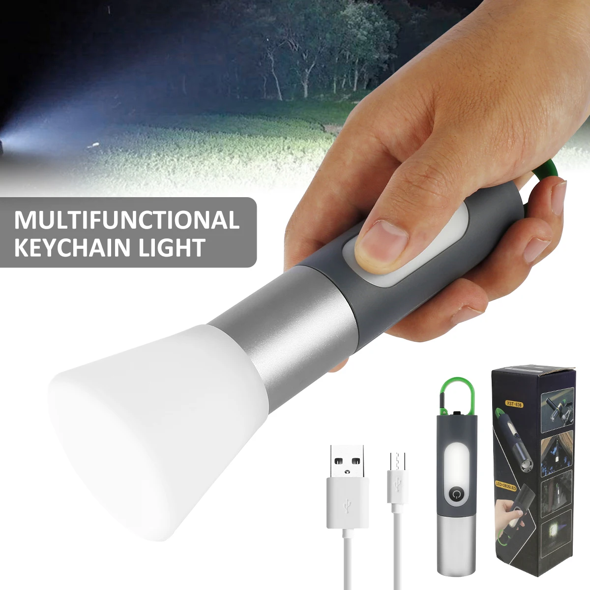 Mini Flashlight USB Rechargeable Pocket Torch with 4 Lighting Modes IPX4 Waterproof Super Bright LED Flashlights Handheld
Mini Flashlight USB Rechargeable Pocket Torch with 4 Lighting Modes IPX4 Waterproof Super Bright LED Flashlights Handheld