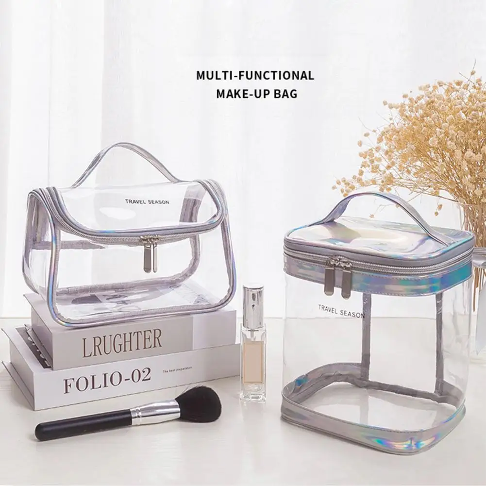 Travel Transparent Makeup Bag with Handle PVC Wide Mouth Toiletry Pouch Make Up Organizer Storage Bath Toiletry Wash Bag
Travel Transparent Makeup Bag with Handle PVC Wide Mouth Toiletry Pouch Make Up Organizer Storage Bath Toiletry Wash Bag