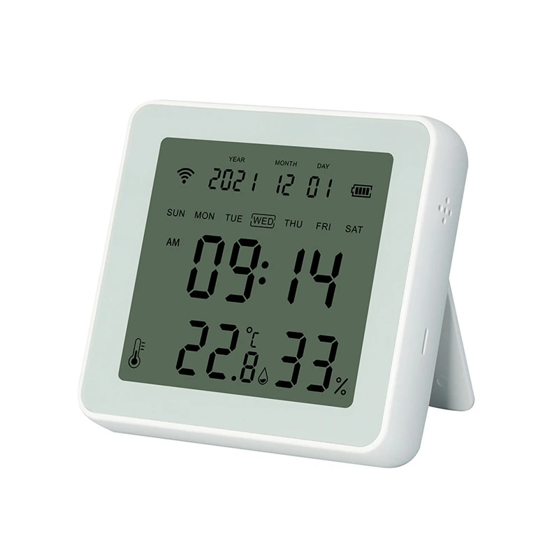 Tuya WIFI Temperature Humidity Sensor With Backlight Thermometer Smart Life Works With Alexa Google Assistant
Tuya WIFI Temperature Humidity Sensor With Backlight Thermometer Smart Life Works With Alexa Google Assistant