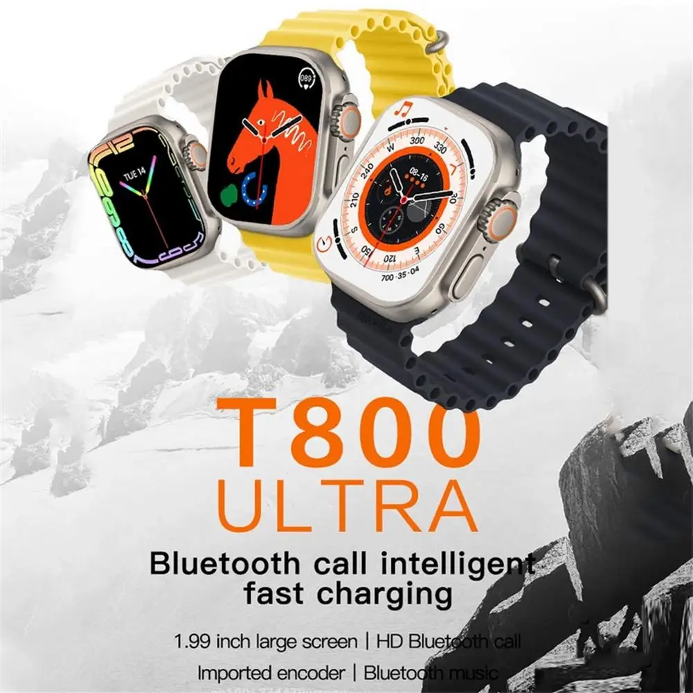 Мужские и женские умные часы T800 Ultra-Series 8 Bluetooth совместимые с вызовами мониторинг здоровья фитнес-браслет спортивные часы умные часы
Мужские и женские умные часы T800 Ultra-Series 8 Bluetooth совместимые с вызовами мониторинг здоровья фитнес-браслет спортивные часы умные часы