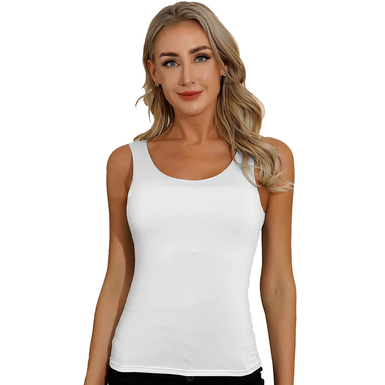 Women Soft Tank Round Neck Sleeveless Vest Basic Underwear Undershirt Tanks Top Casual Sport Top M-4XL
Women Soft Tank Round Neck Sleeveless Vest Basic Underwear Undershirt Tanks Top Casual Sport Top M-4XL