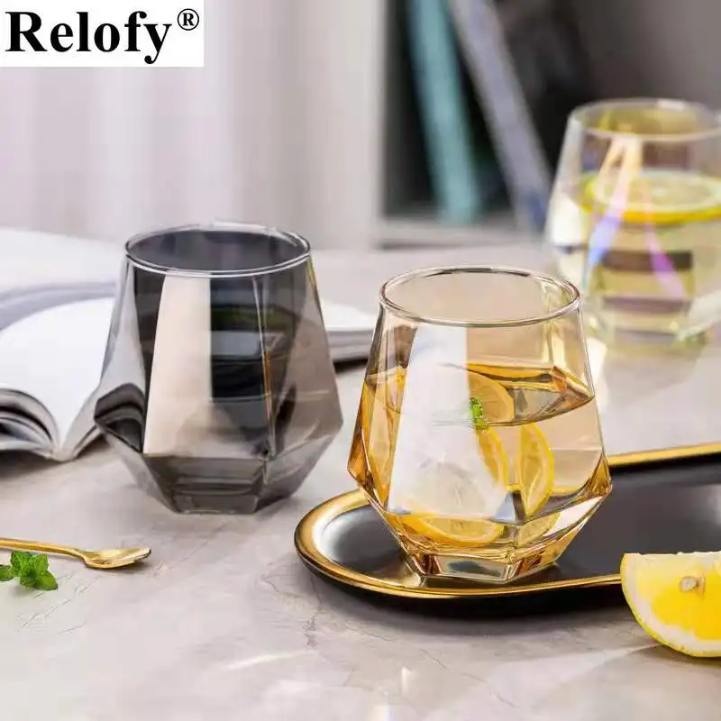 

400ml Glass Family Beer Wine Cup Homestay Coffee Glass Mug Creative Kitchen Juice Whisky Tumbler Water for Drinking Drinkware