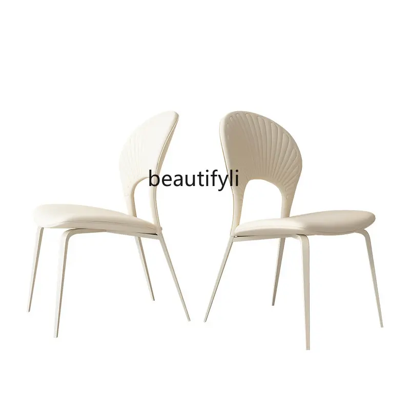 yj French Cream Style Dining Chair Nordic Modern Simple Home White Leather Dining Table Backrest Chair
yj French Cream Style Dining Chair Nordic Modern Simple Home White Leather Dining Table Backrest Chair