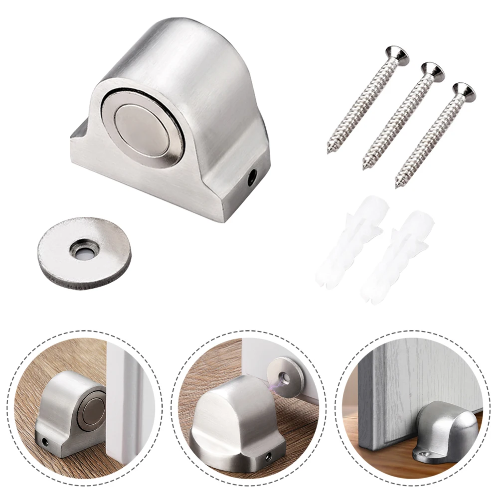 Magnetic Door Stop Catch Brushed Door Stopper Floor Mount Stainless Steel Anti-theft Door Ground Suction Punch Hole
Magnetic Door Stop Catch Brushed Door Stopper Floor Mount Stainless Steel Anti-theft Door Ground Suction Punch Hole