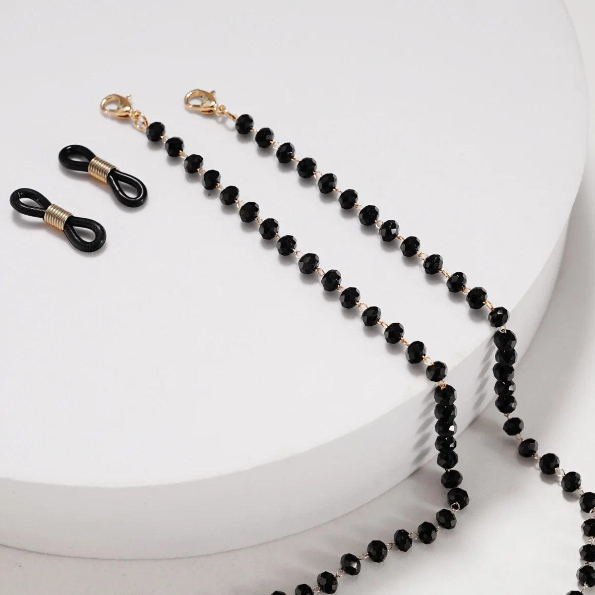 Hot Sale Black Beaded Crystal Strap Cord Glasses Chain Hanging Neck Sunglasses Lanyard
Hot Sale Black Beaded Crystal Strap Cord Glasses Chain Hanging Neck Sunglasses Lanyard