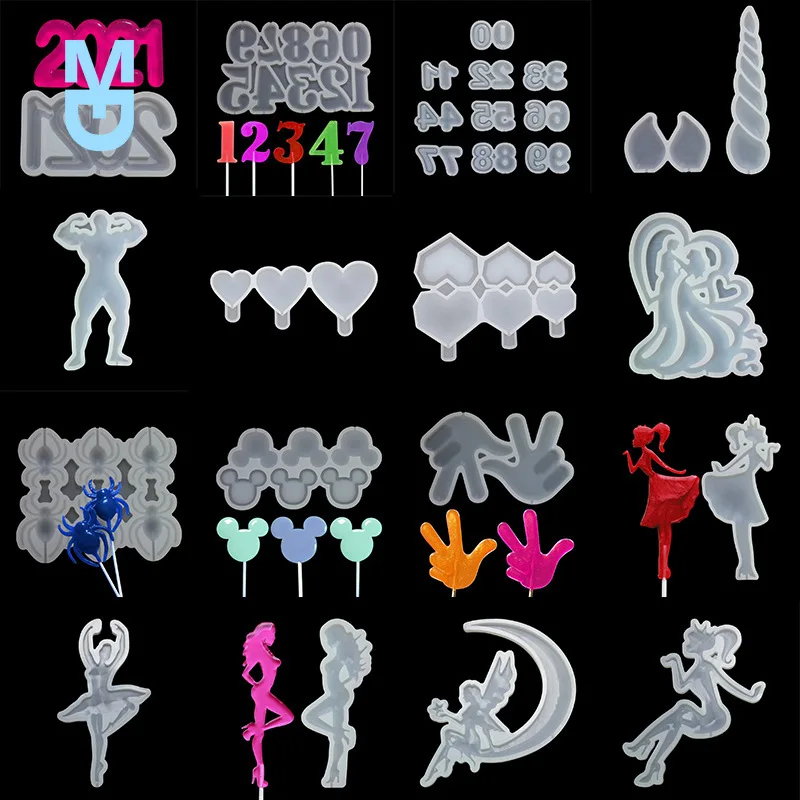 New Lollipop Silicone Mold Various Star/Heart/Round Chocolate Candy Cake Moulds For Birthday Cake Decorating Tool Baking Accesso
New Lollipop Silicone Mold Various Star/Heart/Round Chocolate Candy Cake Moulds For Birthday Cake Decorating Tool Baking Accesso