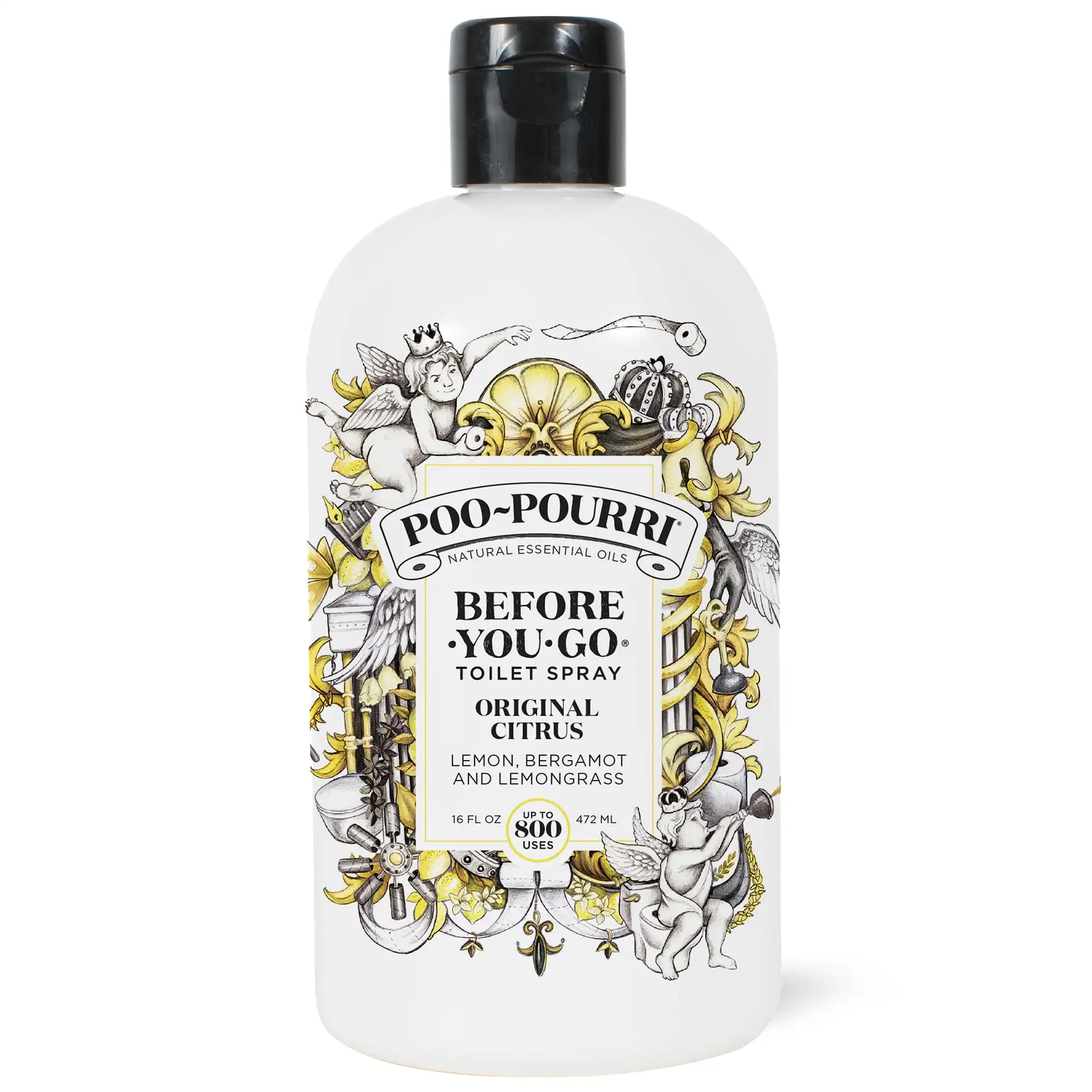 , Original Citrus, 16oz, Before-You-Go Toilet Spray, Lemon Bergamot and Lemongrass, Essential Oils, Natural, Non Aerosol (Bathro
, Original Citrus, 16oz, Before-You-Go Toilet Spray, Lemon Bergamot and Lemongrass, Essential Oils, Natural, Non Aerosol (Bathro